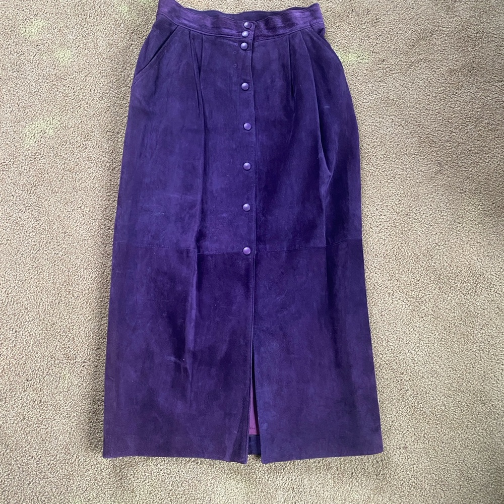 Danier Deep Purple Midi Skirt